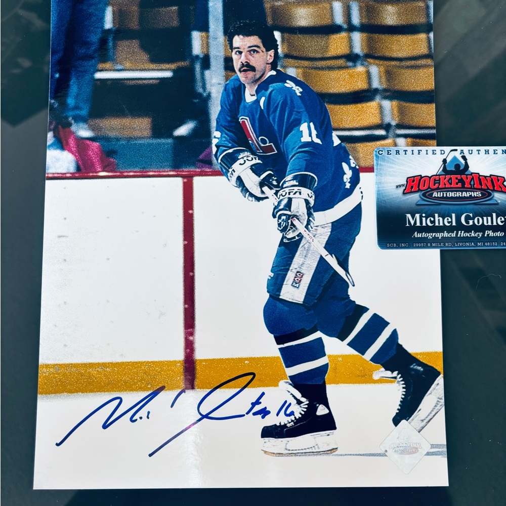 Michel Goulet Autographed Photo